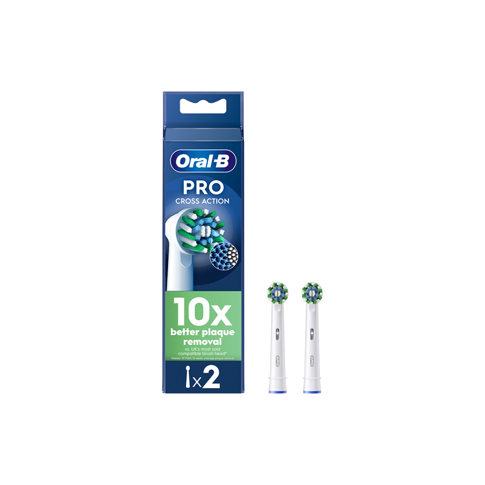 ORAL-B - PRO CROSS ACTION Ανταλλακτικές Κεφαλές - 2τεμ.